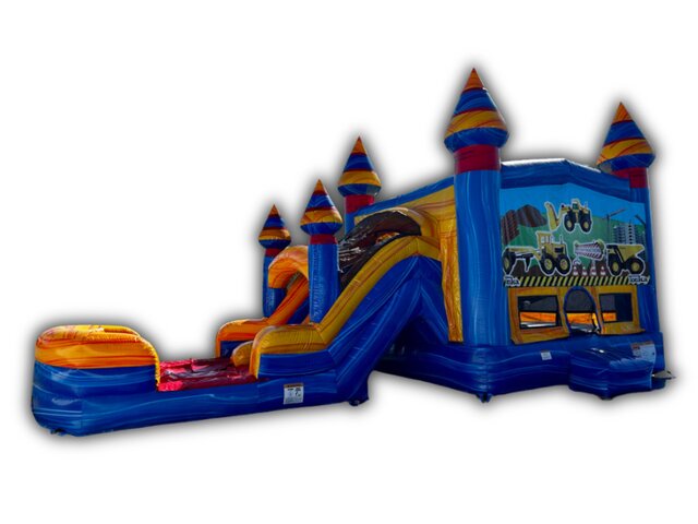 Tonka Bounce House & Dual Lane Slide Combo W/ Splash Landing