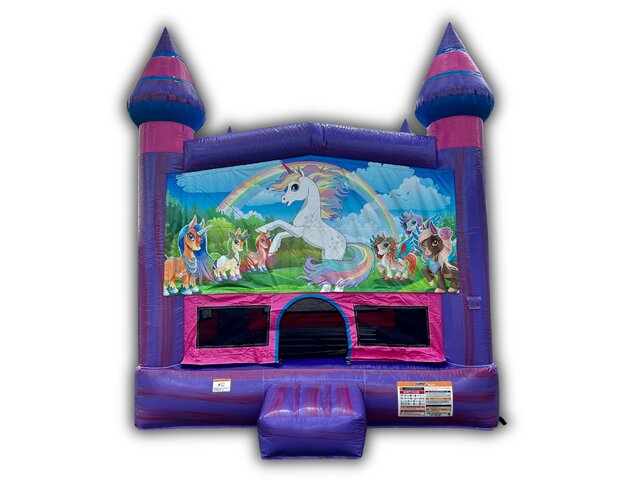 Unicorns Large Bounce House