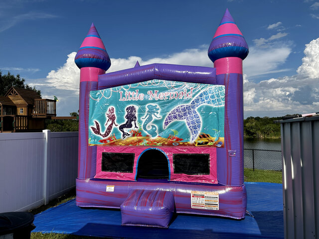 Little Mermaid Large Bounce House 