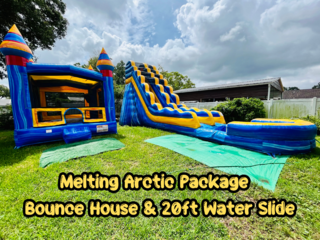 <center>Melting Arctic Package - Bounce House & 20ft Water Slide