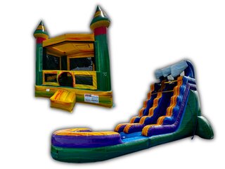 <center>Tsunami Package - Bounce House & 18ft Water Slide