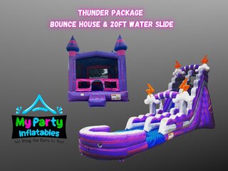 <center>Thunder Package - Bounce House & 20ft Water Slide