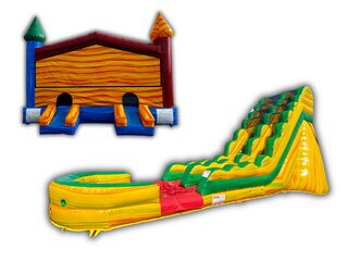 XXL Fiesta Package - XXL Bounce House & 20ft Water Slide