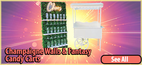Champagne Wall/Candy Cart