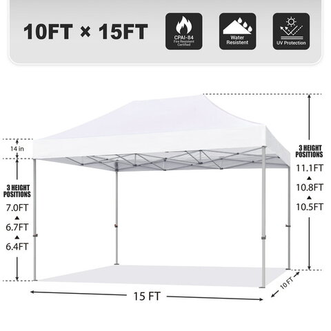 10 ft x 15 ft Canopy Tent