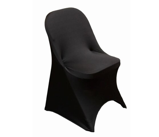Black Folding Chair Spandex Cover 