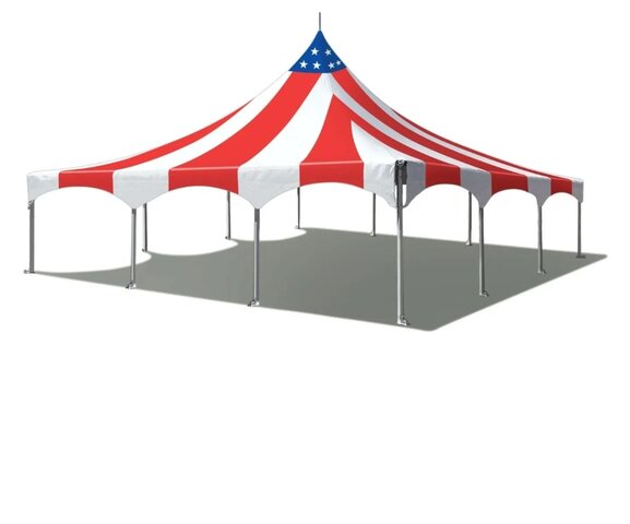 30 x 30 US Flag High Peak Tent