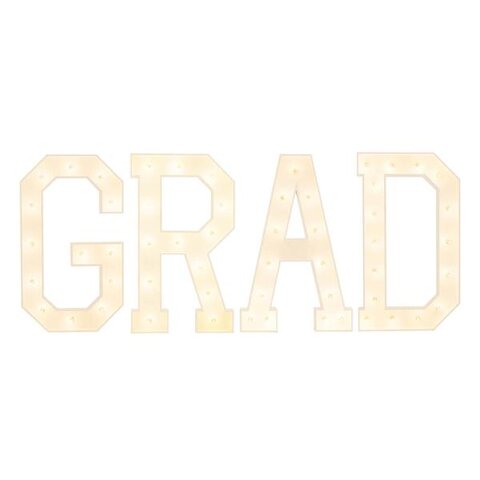 4 FT Light Up Marquee Letters Grad