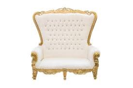 Loveseat Chair - Gold