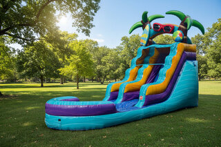 16 FT Beach Blast Inflatable Water Slide