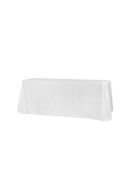 White 6-ft Polyester Table Cover