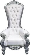 Throne Chair - Silver
