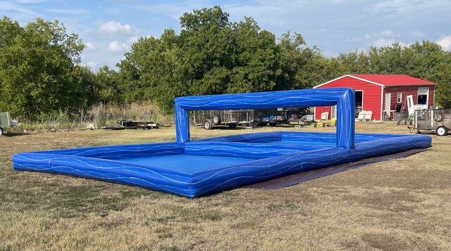 Zzpl Outdoor Inflatable Volleyball Court For Sale,Commercial Inflatable  Sports Arena For Rental , Fi…