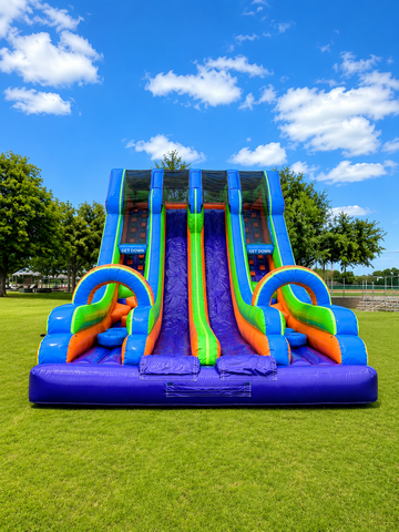 20ft  Dry Dual lane Racer Slide