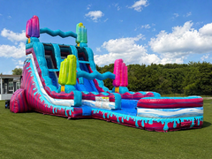 18ft Dual Lane XL ICE POP WATER SLIDE
