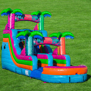 15ft Electric Tropics Water Slide