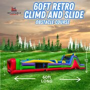 60ft Retro Climb and slide obstacle