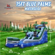15ft Blue Palms 