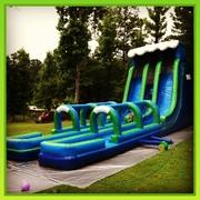 27 Ft Blue Wave Slide with Slip N Slide 27 Ft Blue Wave Slide with Slip N Slide