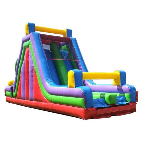 40ft Retro Inflatable Rock Climb/Slide Obstacle Course