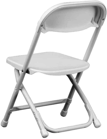 Kids  White Resin Folding Chairs 