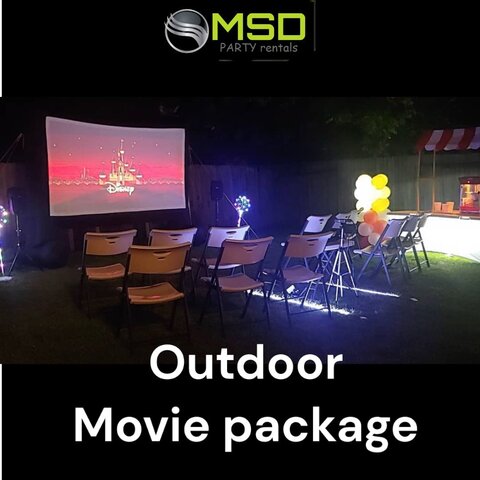 OUTDOOR CINEMA SET UP