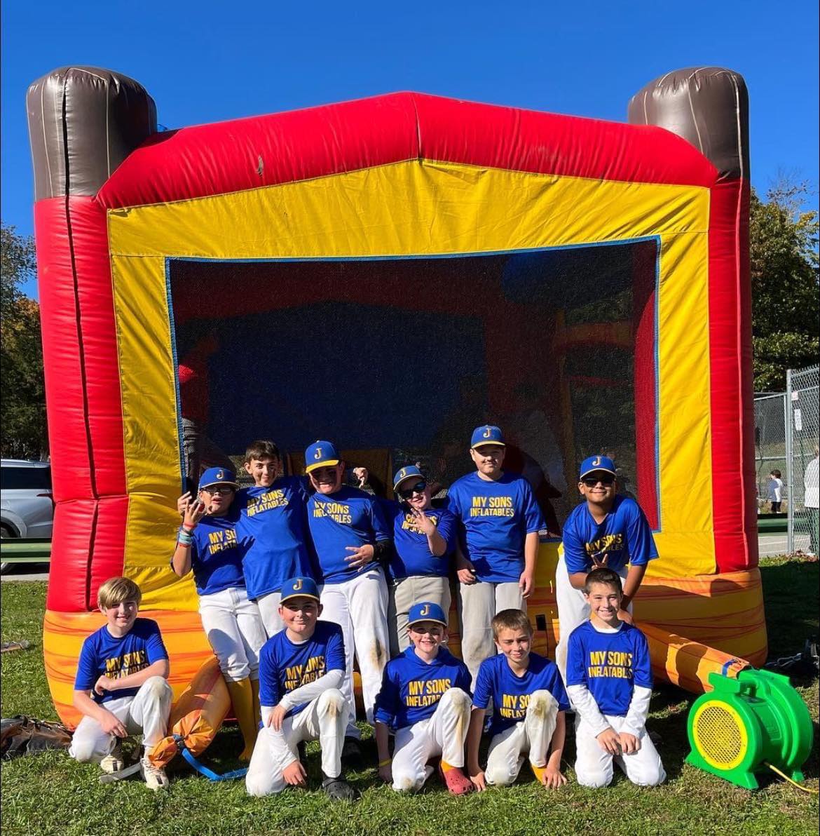 Kids enjoying bounce house