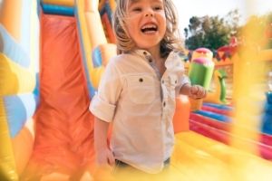 bounce house with slide rental in Barrington