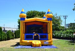 Volcano Jump Bounce House (W/Basketball hoop)