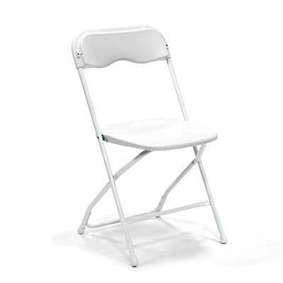 White folding chair