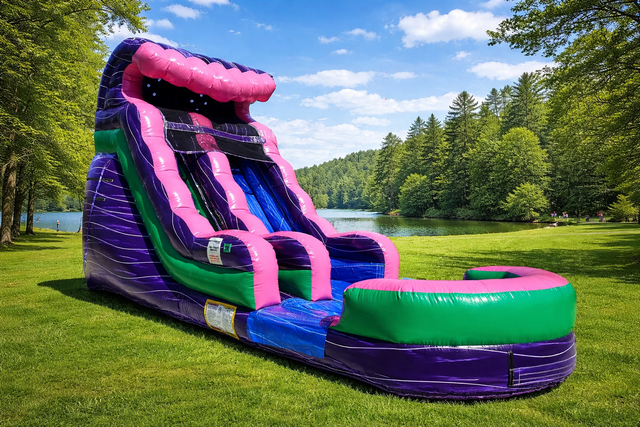 Wicked ursela slide with splash pad