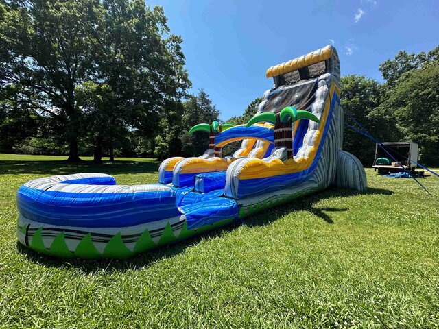 Infernal Cascade 24ft Dual Lane Slide with Pool Landing