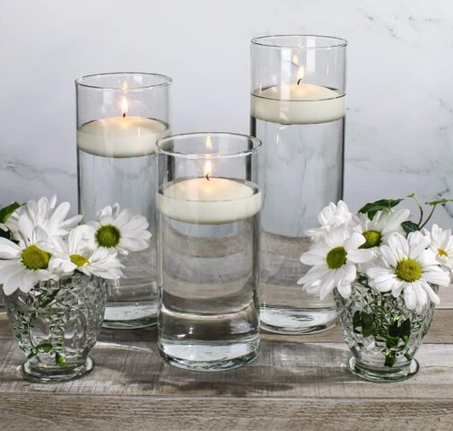 Floating Candle Vases set of 3