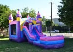 Pink Princess Bounce house with slide