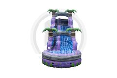 Purple Paradise Water Slide with pool