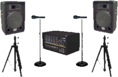 <b>BEHRINGER EUROLIVE B215XL. Speakers and stand only.</b>