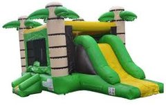 Tropical Bounce House and Slide