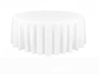 White Round Table Cloth