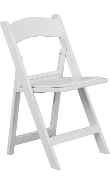 White Resin Chair