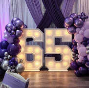 4 ft Raised Border Marquee Letters and Numbers