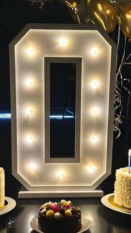 4ft Raised Border Marquee Letters and Numbers