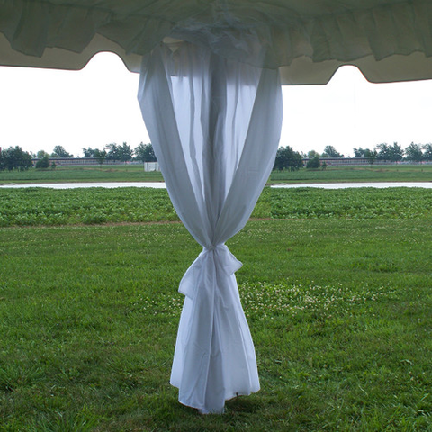 20x20 Tent leg drapes