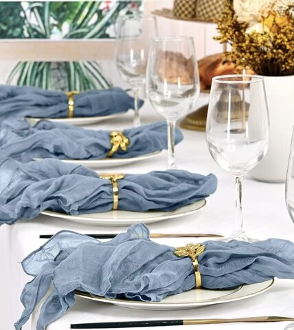 Napkins Cheese Cloth Dusty blue