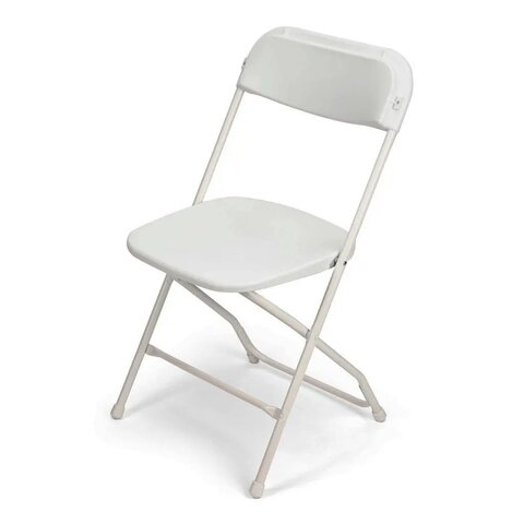Poly White Folding Chair