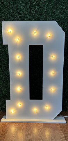 Marquee Letter D