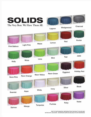 Solid poly linen colors II