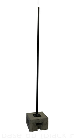 Light pole base with adjustable pole 8’ to 20’