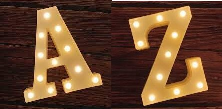 Marquee Letters A-Z