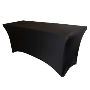 6' Tablecloth Spandex Black