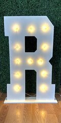 Marquee Letter R